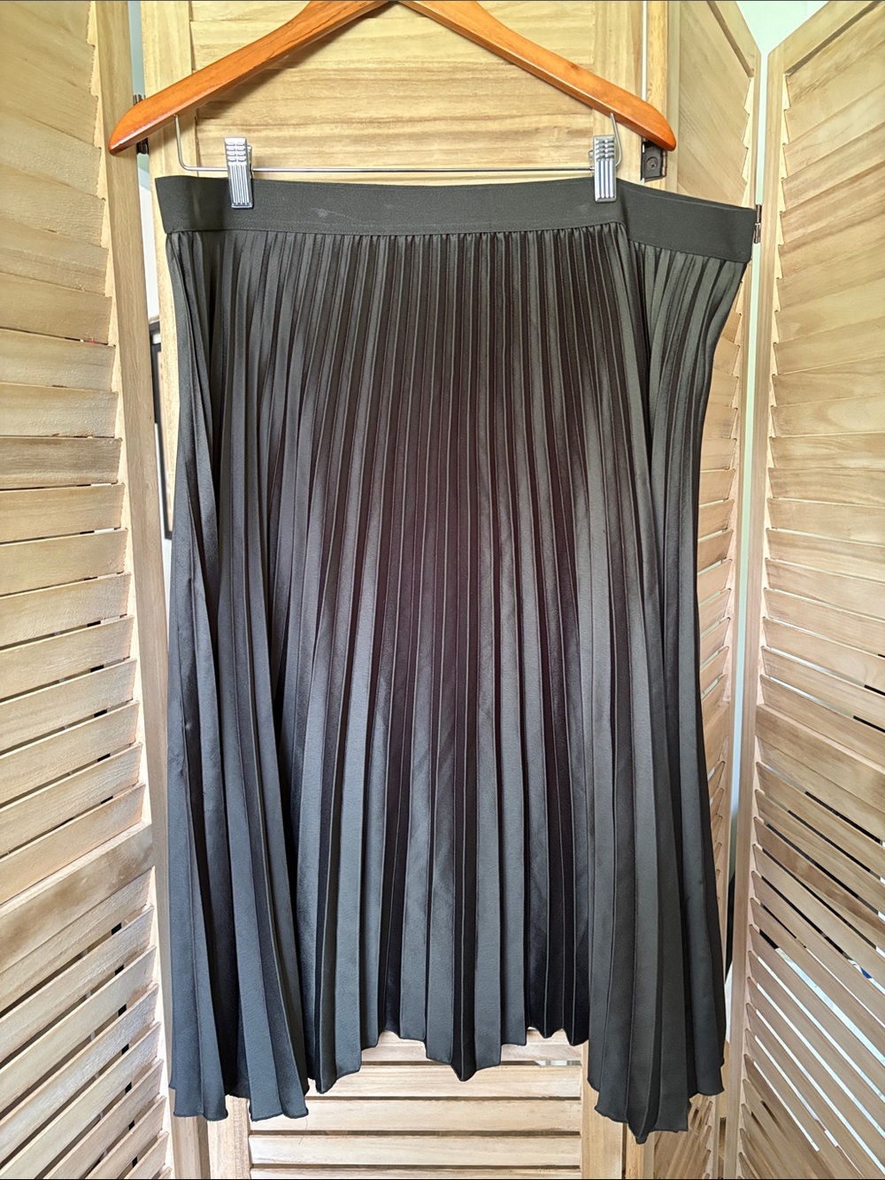 H&M Black Pleated Skirt